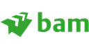 Het logo van BAM