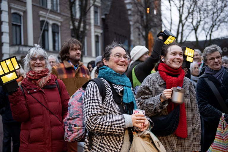 Bijeenkomst Sta op voor het Klimaat. Foto: Marten van Dijl