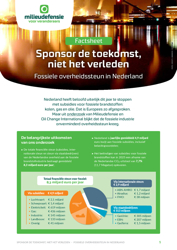 Voorbeeld van de eerste pagina van publicatie 'Factsheet: Sponsor de toekomst, niet het verleden'