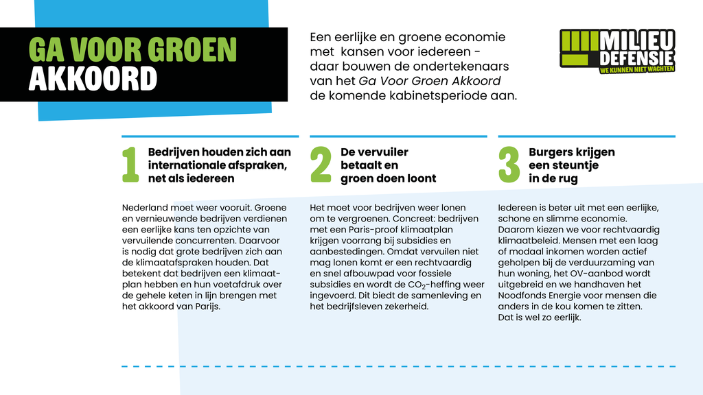 Voorbeeld van de eerste pagina van publicatie 'Ga Voor Groen Akkoord'