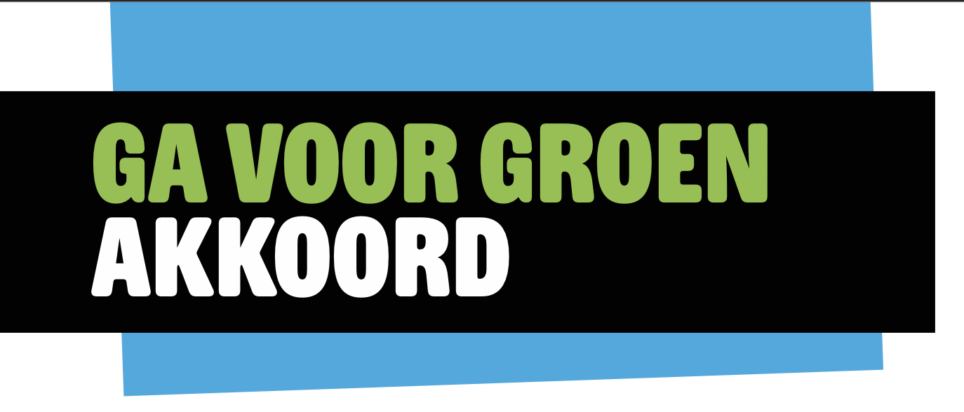 Groen Rekenaarkunde Ga Voor Groen Akkoord — Milieudefensie