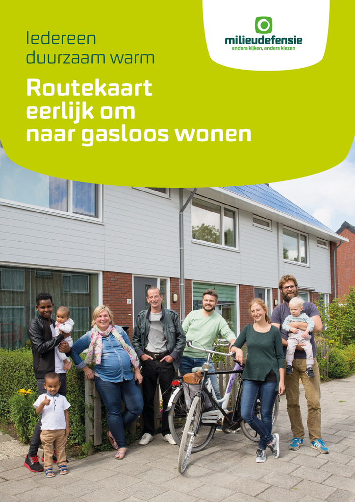 Voorbeeld van de eerste pagina van publicatie 'Routekaart naar gasloos wonen'