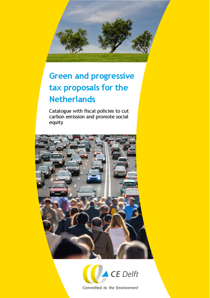 Voorbeeld van de eerste pagina van publicatie 'Green and progressive tax proposals for the Netherlands'