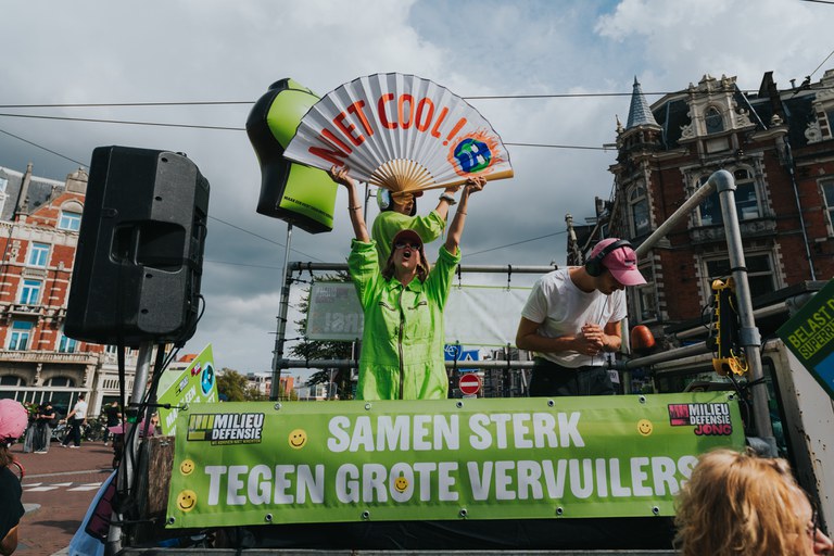 Mensen op de Klimaatmars. Foto door Edo Landwehr