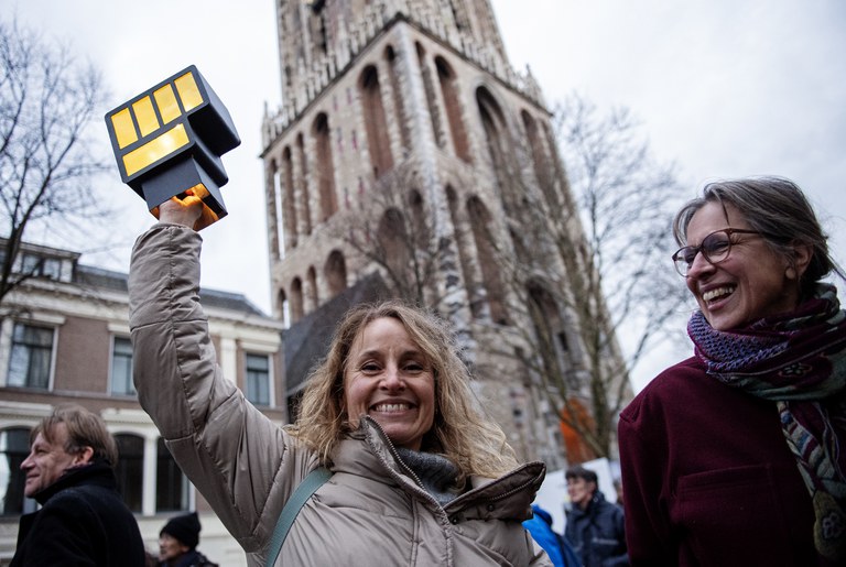 Sta op voor het Klimaat - manifest op het Domplein in Utrecht