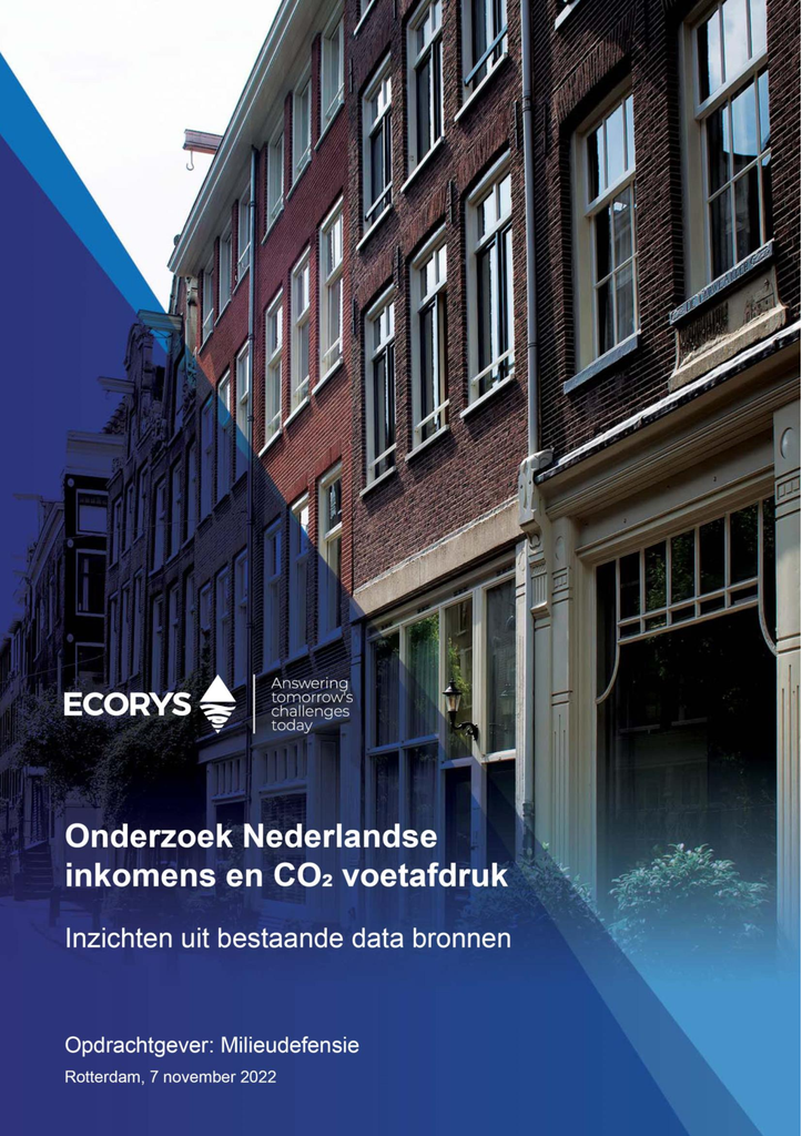 Voorbeeld van de eerste pagina van publicatie 'Rapport: rijke Nederlanders vervuilen het meest en reduceren het minst'
