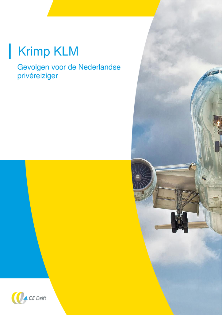Voorbeeld van de eerste pagina van publicatie 'Rapport: Krimp KLM, gevolgen voor de Nederlandse privévlieger'