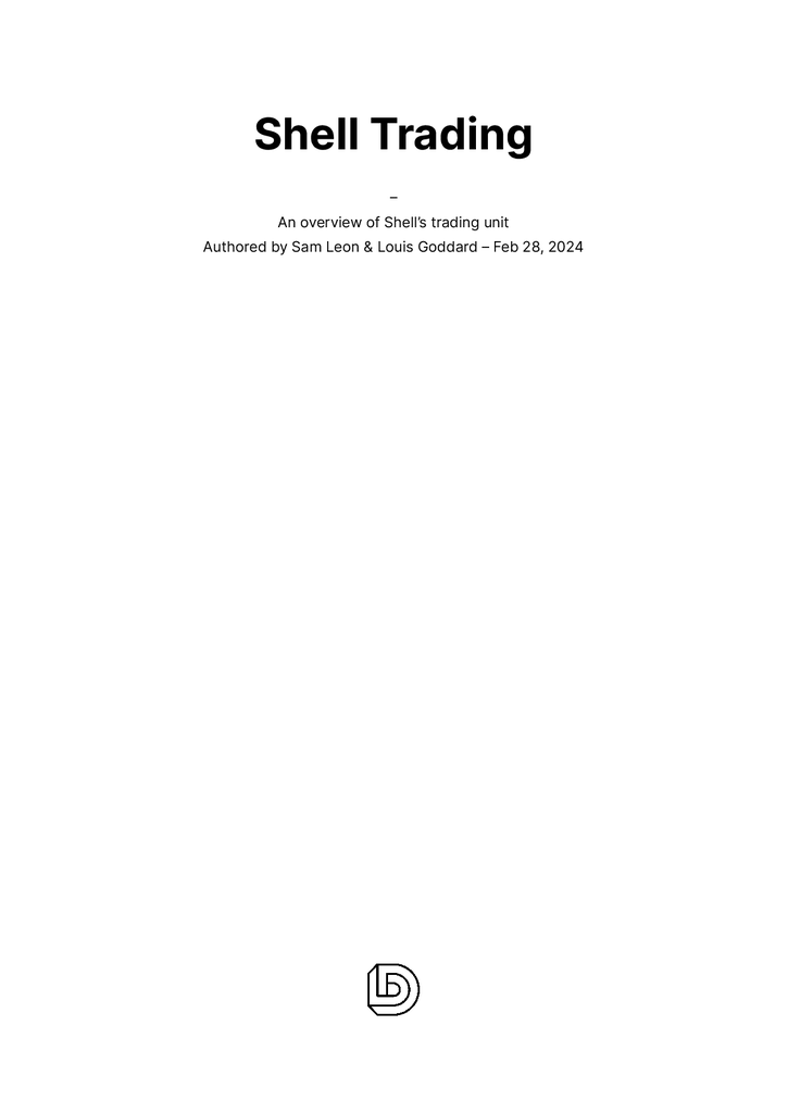 Voorbeeld van de eerste pagina van publicatie 'Rapport van Datadesk over Shell's trading'