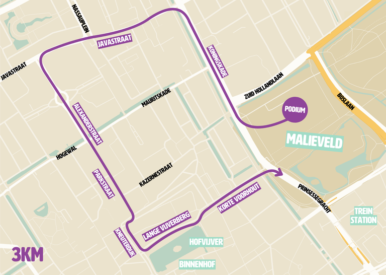 Route Klimaatmars 2025 Route Klimaatmars 2025